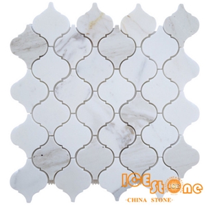 Calacatta Gold Arabesque,Basketweav,Herringbone,Penny Round,Subway,Mini Brick,Good for Interior Wall and Floor Applications