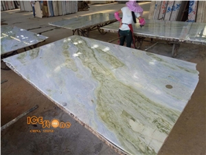 Changbai White Jade Chinaese Blue Moon River Marble Slabs and Tiles Own Factory and Quarry Owner with Ce Certificate Wall Cladding,A Grade Natural