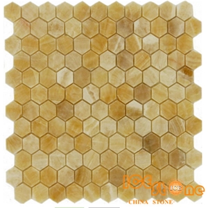 China Honey Onyx Basketweave,Herringbone,Penny Round,Subway,Mini Brick,Good for Interior Wall and Floor Applications