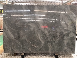 Natural Stone Quartz, High Bright Degree Marble Slabs, Dark Grey Quartzite, Polished Tiles for Flooring, Kitchen Countertop, Bathroom Vanity Top