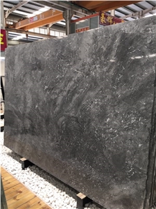 Natural Stone Quartz, High Bright Degree Marble Slabs, Dark Grey Quartzite, Polished Tiles for Flooring, Kitchen Countertop, Bathroom Vanity Top
