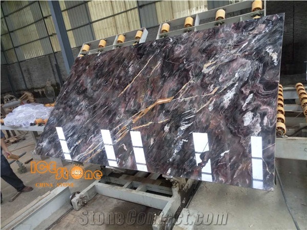 Venice Black/Lilac&Black Color/Louis Grey/China Marble Polish Slabs/Tiles/Cut to Size/Bookmatch/Wall Background/Floor Coverings/Countertop/Own Quarry