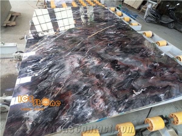 Venice Black/Lilac&Black Color/Louis Grey/China Marble Polish Slabs/Tiles/Cut to Size/Bookmatch/Wall Background/Floor Coverings/Countertop/Own Quarry