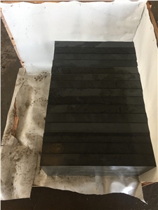 China Black Zhangpu Basalt Flamed Tile Paver
