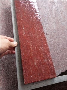 G666 China Red Porphyry Fushou Red Flamed Paver Tile
