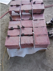 G666 Red Porphyry Shouning Red Cube Stone