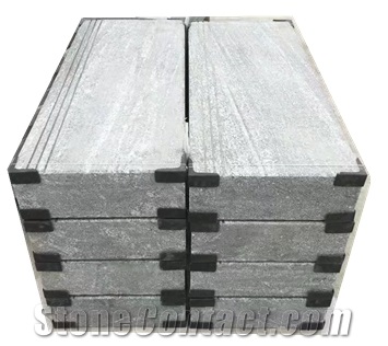 Nero Sandiago Grey Granite Flamed Steps