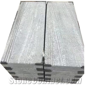 Nero Sandiago Grey Granite Flamed Steps