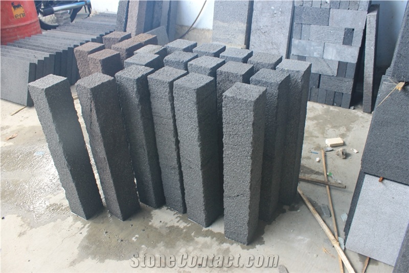 Palisade Black Lavastone - Indonesia Black Volcanic Lava Stone Palisade