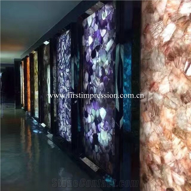 Fossil Wood Slabs/ Agate Semi Precious Stone Slabs/ Colorful Agate Semiprecious Tiles/ Colorful Agate Gemstone Slabs