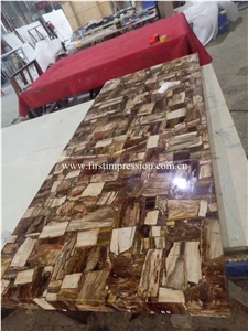 Fossil Wood Slabs/ Agate Semi Precious Stone Slabs/ Colorful Agate Semiprecious Tiles/ Colorful Agate Gemstone Slabs