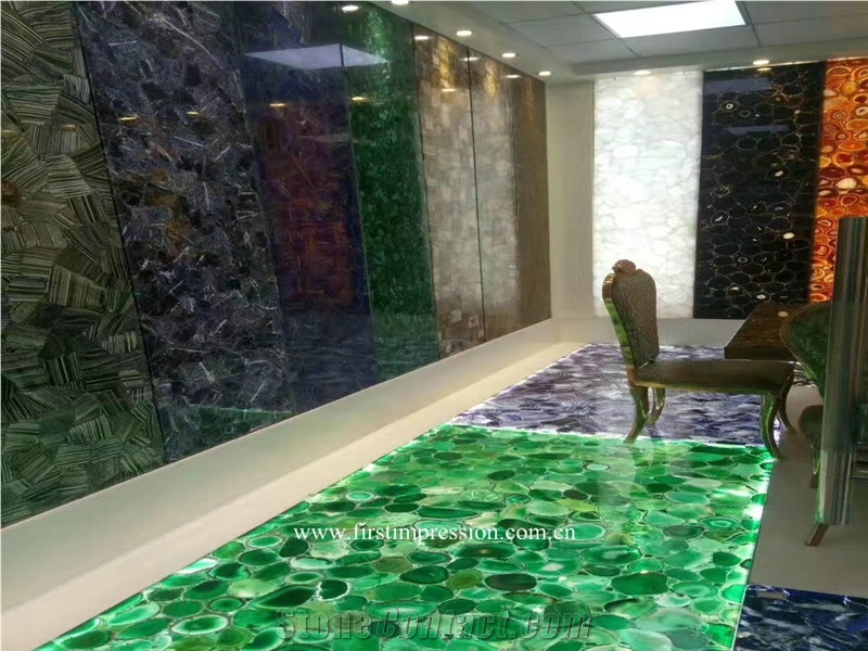 Green Agate Gemstone Tiles /Green Agate Slab &Tiles /Green Semi Precious Stone Panels /Semiprecious Stone Slabs /Green Agate Wall Tiles
