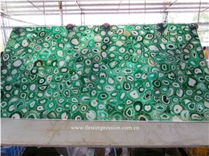 Green Agate Semi Precious Tiles /Green Agate Slab &Tiles /Green Semi Precious Stone Panels /Semiprecious Stone Slabs /Green Agate Wall Tiles
