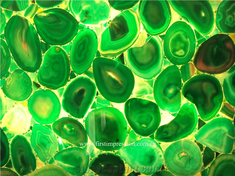 Green Agate Slab/Semi Precious Tiles/Green Agate Slab &Tiles /Green Semi Precious Stone Panels /Semiprecious Stone Slabs /Green Agate Wall Tiles