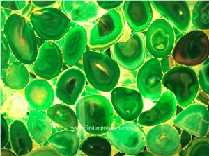 Green Agate Slab/Semi Precious Tiles/Green Agate Slab &Tiles /Green Semi Precious Stone Panels /Semiprecious Stone Slabs /Green Agate Wall Tiles