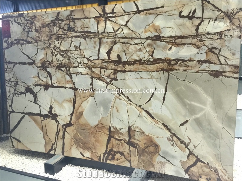 New Polished Roma Imperial Quartzite Slab/ Blue Exotic Roma Imperial Quartzite/ Roma Impression Quartzite Slabs