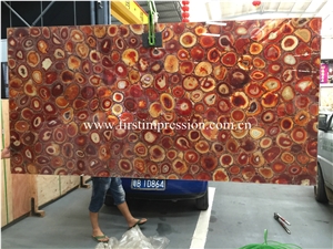 Popular Agate Semiprecious Stone Tiles/ Table Decoration Slabs/ Agate Precious Stone/ Gemstone Slabs Tiles
