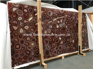 Popular Agate Semiprecious Stone Tiles/ Table Decoration Slabs/ Agate Precious Stone/ Gemstone Slabs Tiles