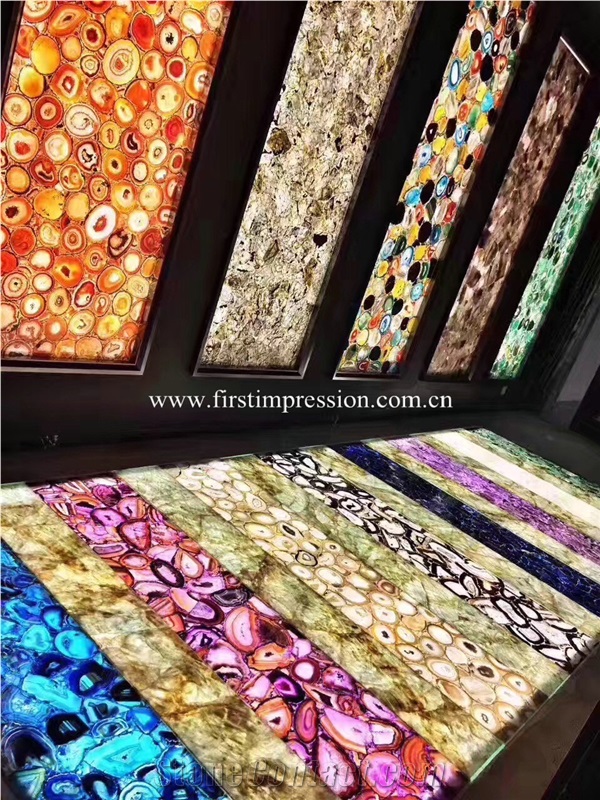 Tiger Eyes/ Cheap Semiprecious Stone Tiles/Table Decoration Slabs/Blue Agate Precious Stone/Gemstone Slabs Tiles