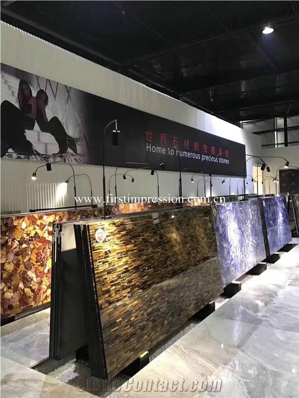 Tiger Eyes/ Cheap Semiprecious Stone Tiles/Table Decoration Slabs/Blue Agate Precious Stone/Gemstone Slabs Tiles