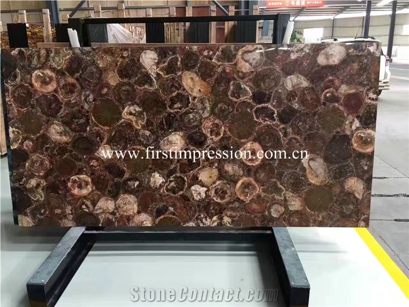 Yellow Tiger Eyes Slab/ Precious Stone Semi Precious Stone Panels/ Building Material Floor & Wall Countertop/ Decoration Project Munafactory Factory
