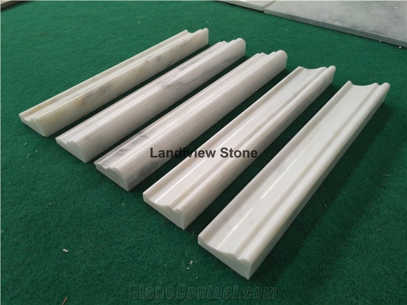Asian Statuary Marble Chair Rail