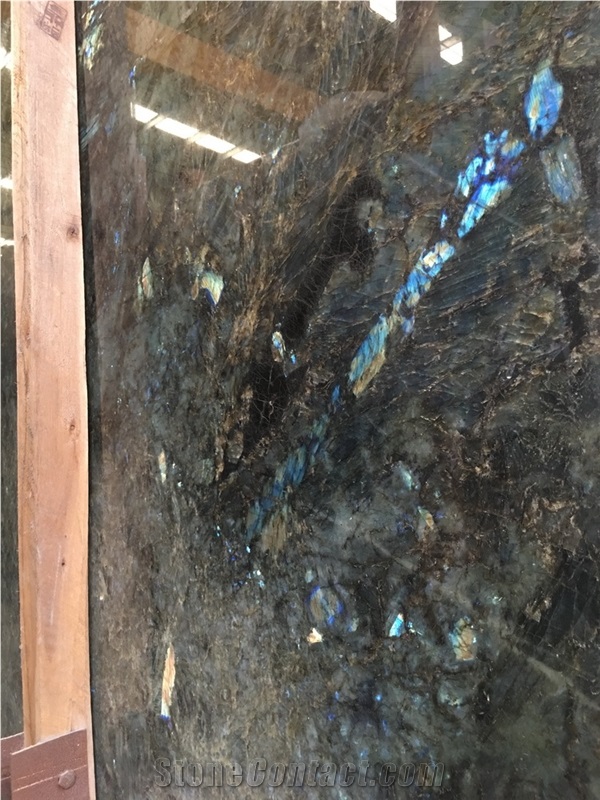 Lemurian Blue Granite, Labradorite Blue Granite Slabs