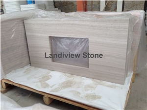 White Oak Marble Vanity Top