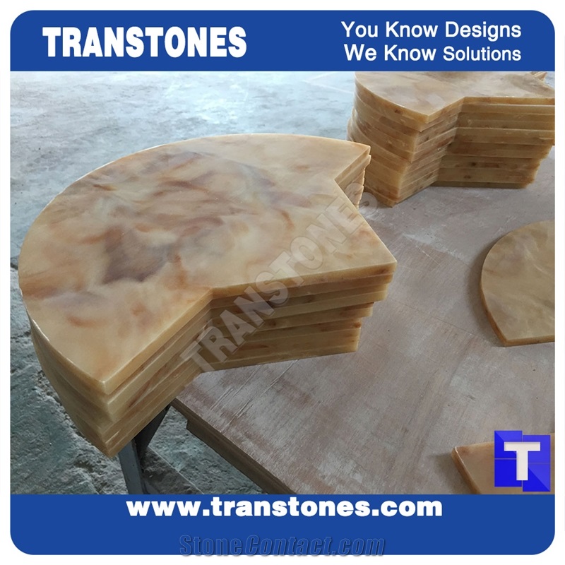 Artificial Honey Onyx Commercial Bar Counter