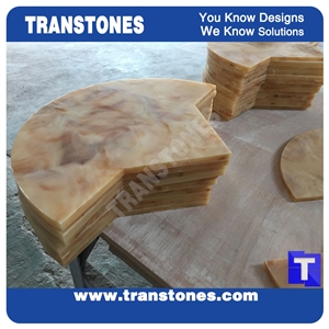 Artificial Honey Onyx Commercial Bar Counter