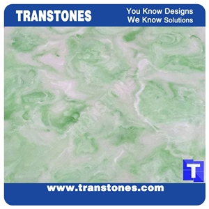 China Artificial Stone Slabs Green Translucent Resin Panel Alabaster Sheet