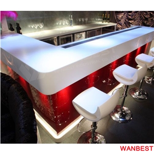 2017 New Arrival Artificial Stone Portable Home Kitchen Cafe Bar Counter Design with Chair