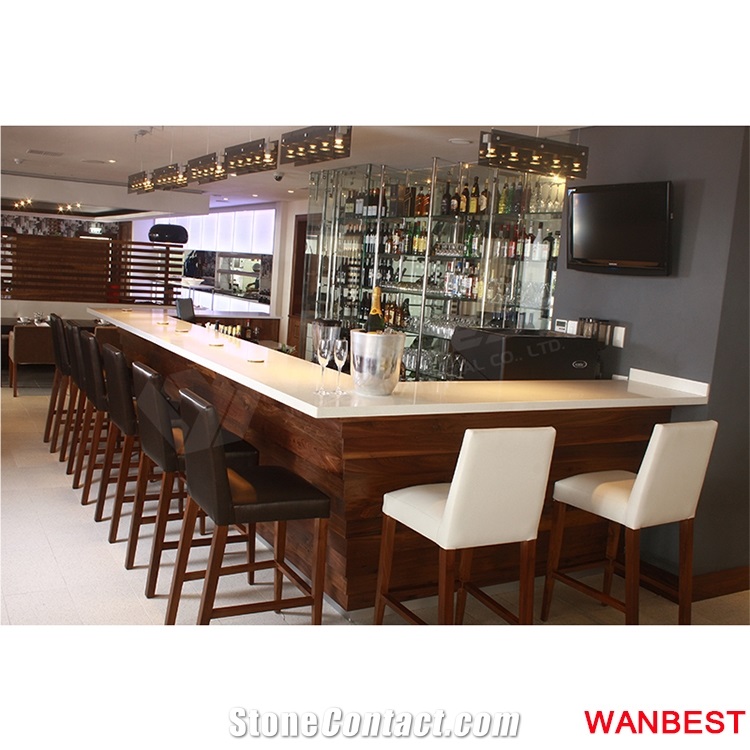 Artificial Stone Outdoor Event Led Lighting Restaurant Coffee Snack Pub Bar Counter