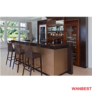 Customized Small Home Design Artificial Stone Kitchen Bar Counter Restaurant Salad Service Table