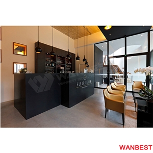 Factory Artificial Stone Home Portable Coffee Restaurant Bar Front Counter Service Table
