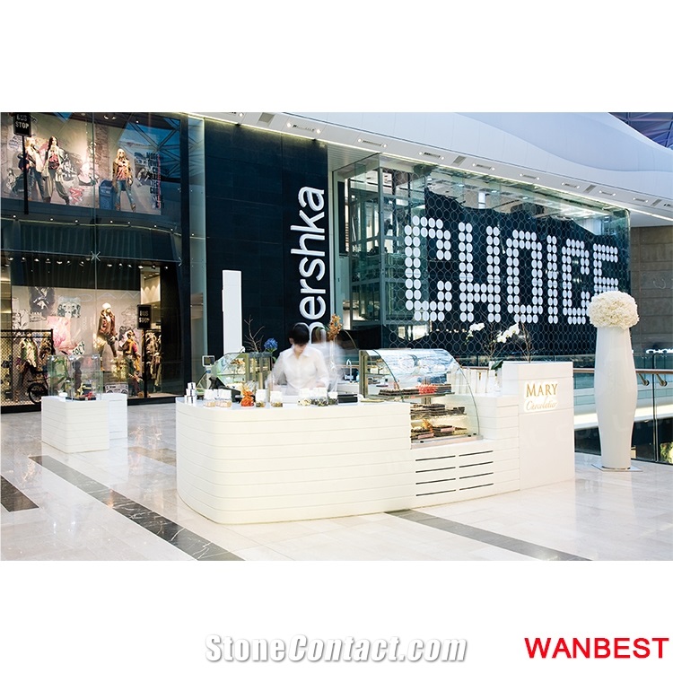 Good Quality Customized Artificial Marble Kitchen Buffet Bar Counter