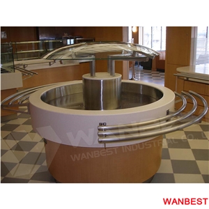 High Quality Artificial Stone Bar Buffet Dinner Counter for Fast Food Hotel