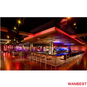 Luxury Circle U Shape Restaurant Juice Nightclub Beer Bar Drinking Counter with Chairs