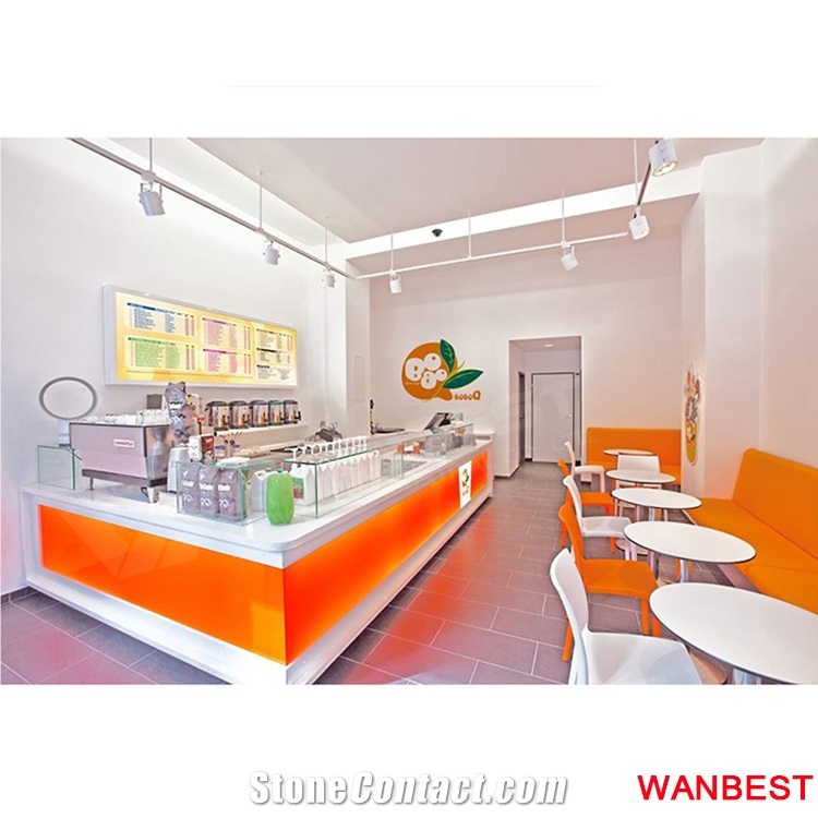 Modern Acrylic Restaurant Fast Food Pub Wine Bar Counter Cashier Table