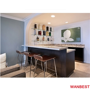 Modern Acrylic Small Home Kitchen Drink Bar Counter Restaurant Shop Service Table