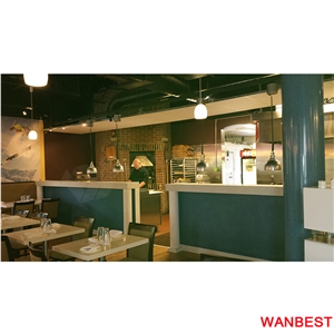 Top Quality Solid Surface White Coffee Shop Bar Reception Counter Front Table