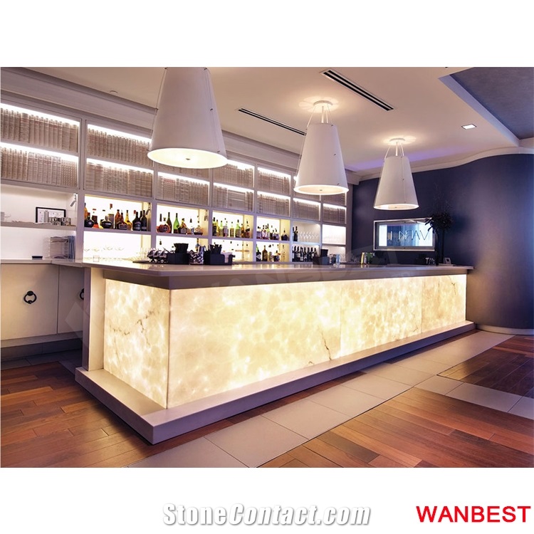 Top Quality Solid Surface White Coffee Shop Bar Reception Counter Front Table