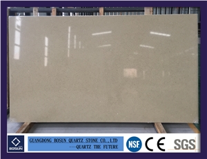 Artificial Quartz Stone Bs1311 Star Beige Solid Surfaces Polished Slabs & Tiles Engineered Stone for Kitchen Bathroom Counter Top