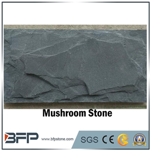 Chinese Black Slate Mushroom for Facades Of the Villa and Other Building