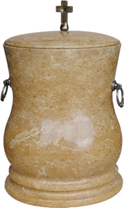 Finicky Cremation Urn with Botticino Fancy Marble