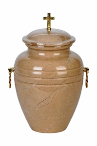 Verona Beige Marble Modish Cremation Urn Verona Beige Marble Modish Cremation Urn