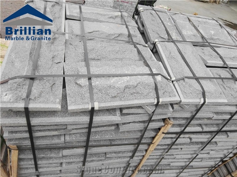 Cheapest Grey Granite Mushroom Stone Only Cost $15.9/Sqm,Split Surface Grey Granite Cladding Stone,Exterior Wall Cladding Mushroom Stone,Mushroom Wall