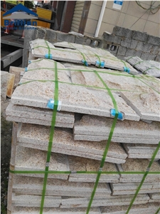 G681 Granite Mushroom Stone, Pink Granite Mushroomed Cladding,Exterior Wall Cladding Stone,Natural Split Mushroom Stone,Cheap Cladding Stone