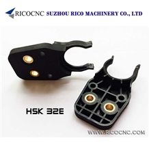 Black Hsk32e Toolholder Grippers, Cnc Tool Forks for Hsk, Plastic Tool Changer Grippers, Cnc Machine Tool Clips for Hsk32e