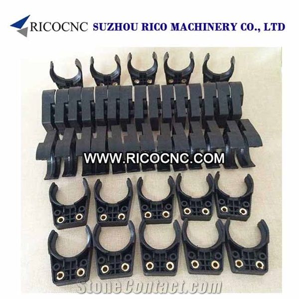 Plastic Bt40 Tool Forks, Black Bt Tool Grippers, Bt40 Tool Holder Clips for Cnc Router Machine